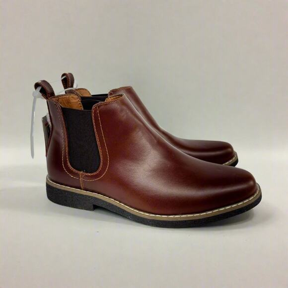Deer Stags Rockland Chelsea Boots - Brown, New, No Box, Size 5 - Picture 1 of 5